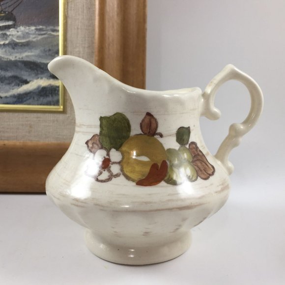 Fruit Basket by METLOX Poppytrail Vernon Cream and Sugar - Picture 5 of 8